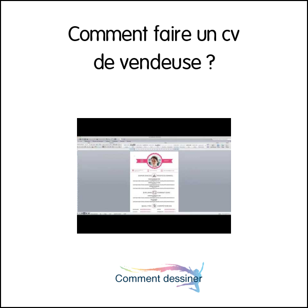 Comment faire un cv de vendeuse